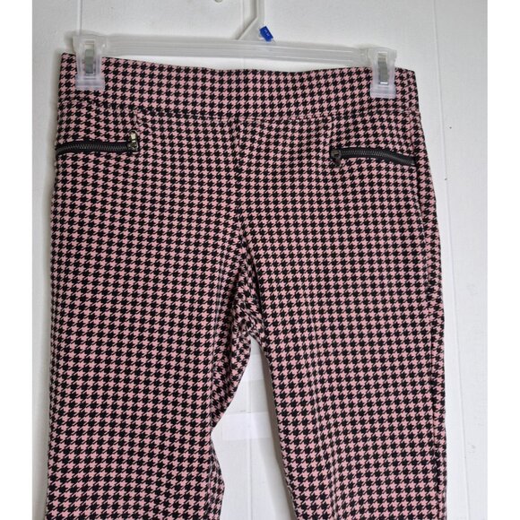 Old Navy High-Waisted Stevie Printed Ponte-Knit Pants Hounds Tooth Pattern Sz M - Picture 4 of 8
